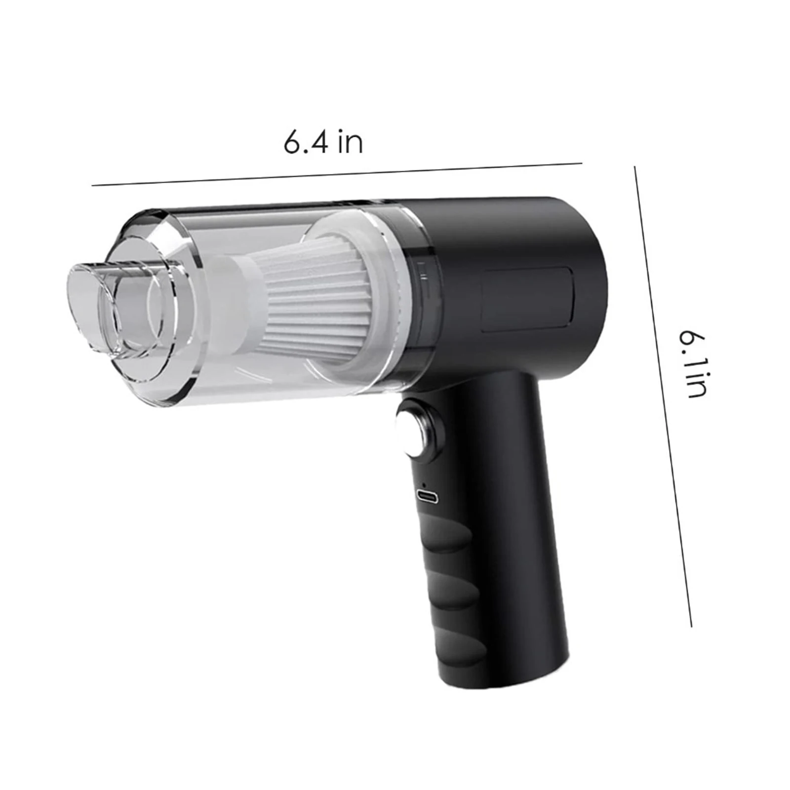 เครื่องดูดฝุ่นในรถยนต์120W แบบพกพาเครื่องดูดฝุ่นในรถยนต์อุปกรณ์เสริมรถยนต์ด้วย USB อุปกรณ์ล้างรถสำหรับสำนักงานห้องนอนการเดินทางภายในรถยนต์ห้องครัว