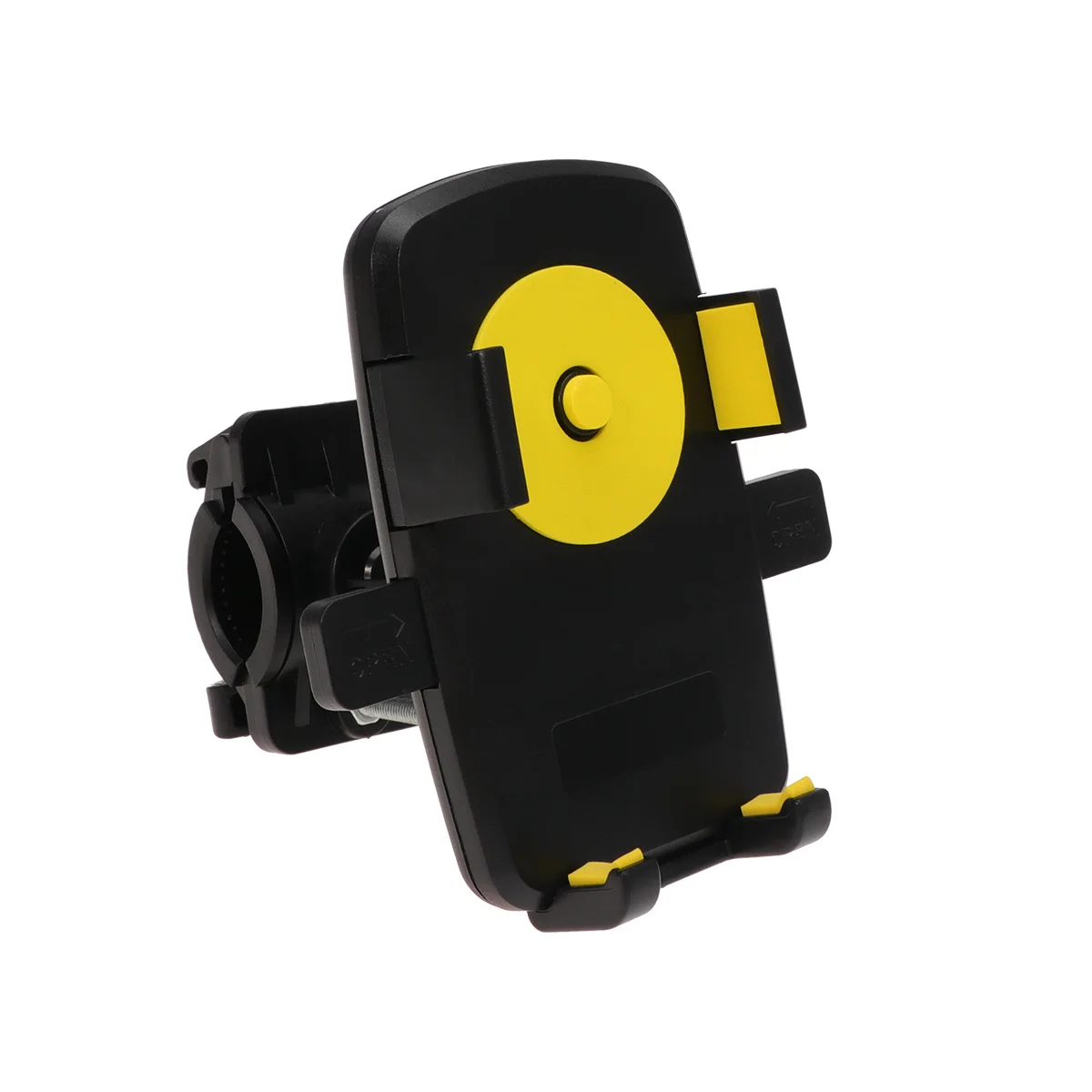 

1Pcs Phone Holder GPS Navigation Bracket Sturdy Fixed Frame Compatible for Bike Motorcycle Yellow Anti-Skid Support