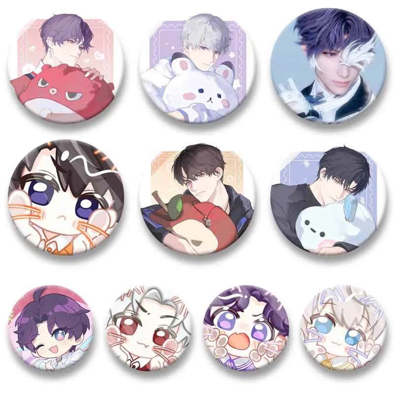 

Anime Game Love and Deepspace Collection Badge Cartoon Figure Chibi Lapel Brooch Hat Clothing Decoration Jewelry Pins Fans Gifts