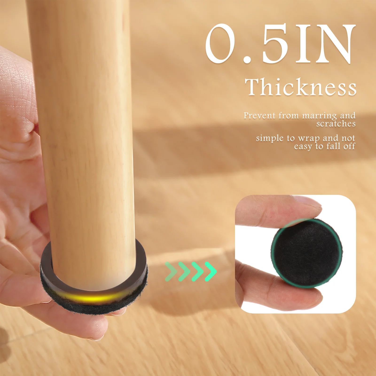 

1Set Furniture Leg Protective Covers Anti-Skid Floor Protectors for Table Chair Legs Prevent Scratches on Hard Floors Home Use