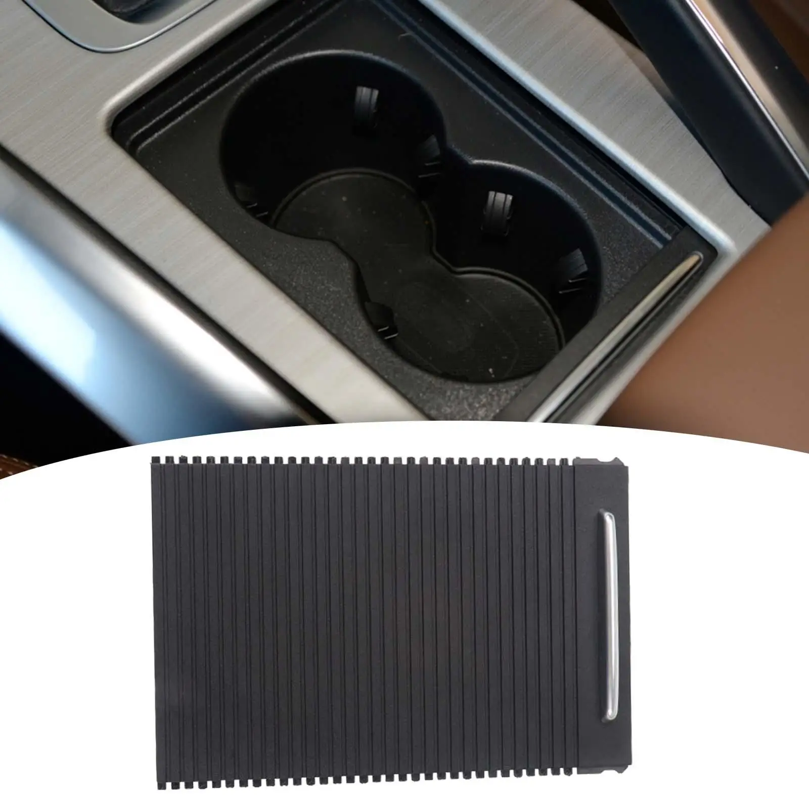 Car Water Cup Holder Slide Curtain Cover 6041013000 Interior Styling Center Console Water Cup Holder Cover for Geely Boyue