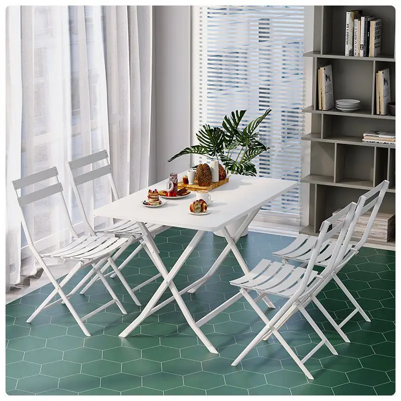 Conjunto de Mesa e Cadeiras para Varanda, Lazer ao Ar Livre, Restaurante, Sem Necessidade de Instalação