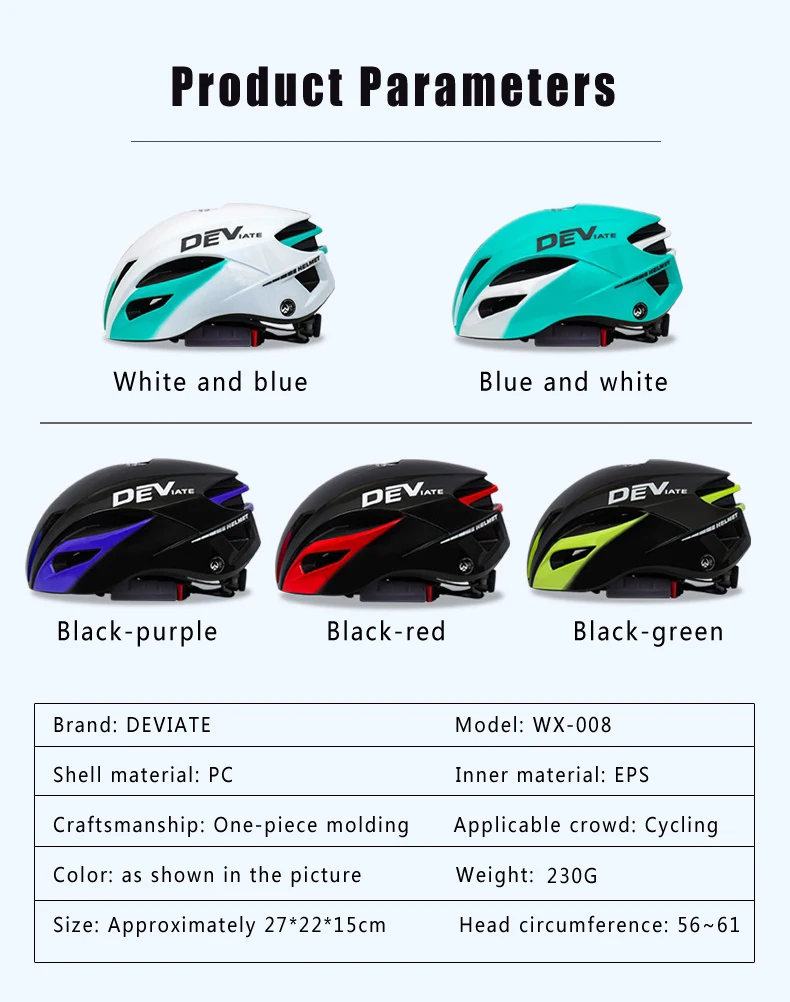 DEVIATE Fahrradhelm für Männer und Frauen, Mountainbike- und Rennradhelme, ultraleichter Sicherheitsfahrradhelm, Casco Ciclismo, Capacete De Ciclismo – Detail 7