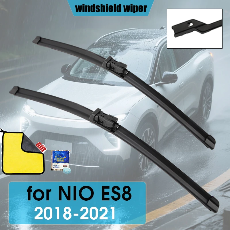 

For NIO ES8 SUV 2018-2021 25"+20" Car Wiper Front Wiper Blades Fit Push Button Arm Front Windscreen Wipers Auto Accessories