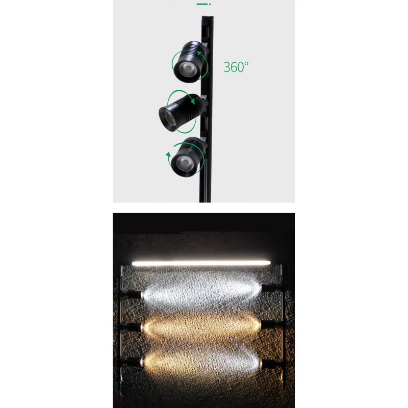 custom.Luxury Modern Led Spot Adjustable Height Control Jewelry Display Light Watch Counter Showcase Museum Cabinet