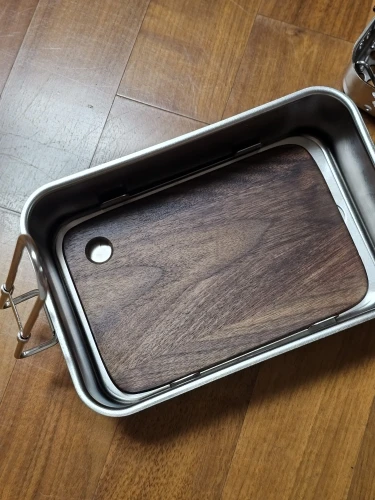 800ml/1.4l Lunch Box Outdoor Cutting Boards Walnut Wooden Double-sidedMini Fruit Cutting Board Reusable Portable Chopping Boards photo review