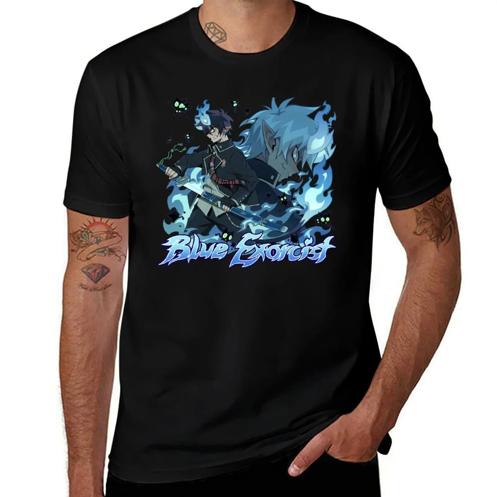 

Blue Exorcist T-Shirt anime clothes Louboutins oversized graphic tee heavy weight t shirts for men