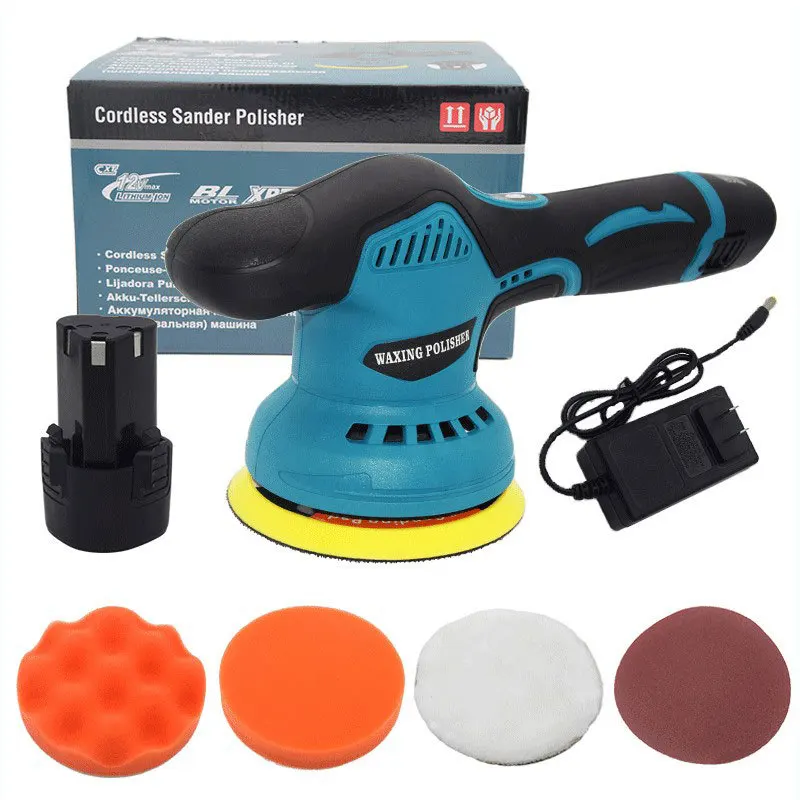 Car Wireless Polisher Car Body Electric Polisher Adjustable Speed 21V Wireless Eccentricity Automotive Polishing Machines