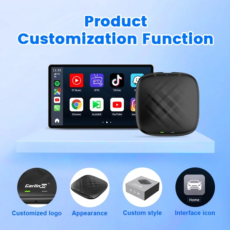 Carlinkit 64Gb SM6115 Tbox Mini S1 Ai Box Wireless Android 13 Auto Dongle Carplay Adattatore Video Car Play