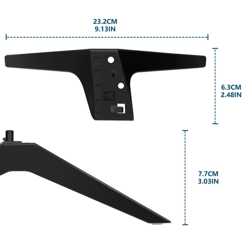 Stand For LG TV Legs Replacement,TV Stand Legs For LG 49 50 55Inch TV 50UM7300AUE 50UK6300BUB 50UK6500AUA Without Screw Durable