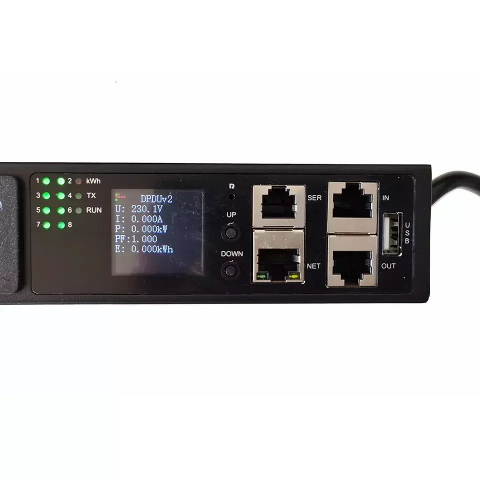 Smart PDU cabinet power socket 8 ports 32A python, C++, Linux, Telnet, SNMP development and programming