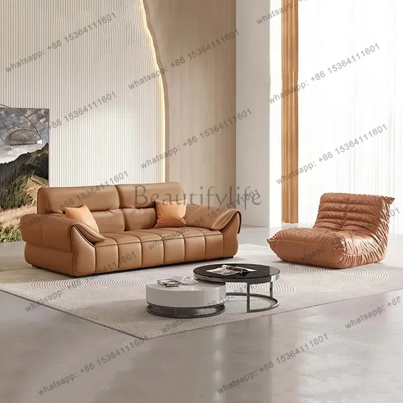 Leather Living Room Sofas Minimalist Nordic Modern Corner Sofa Luxury Sectional Sofa Sala