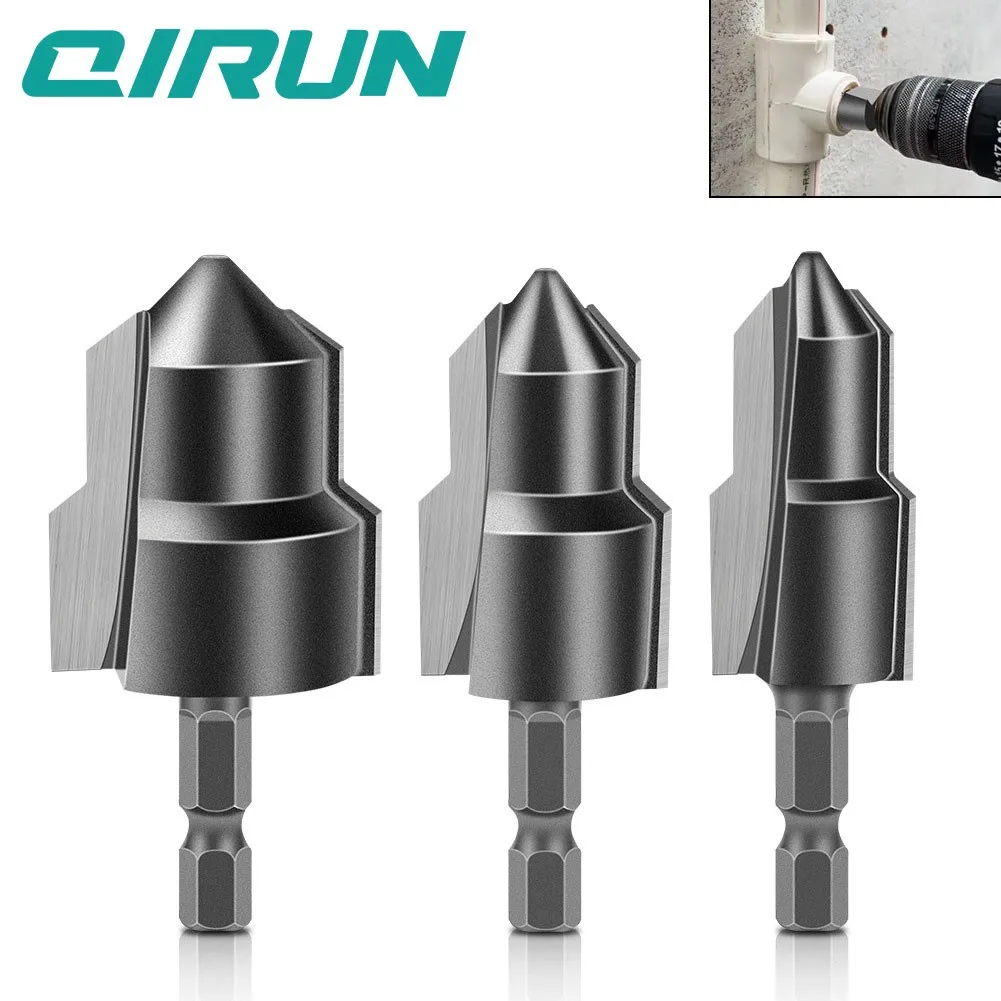 Three blade PPR, TPR water pipe repair drill bit, bracket tower drill bit, chamfering tool