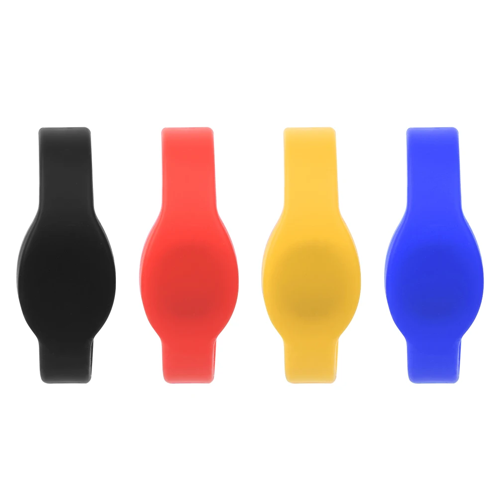 

Access Control Wristband 4 Color RFID Wristband Organic Silicon Material 65mm/2.6in Diameter for Swimming Pools for Gymnasium