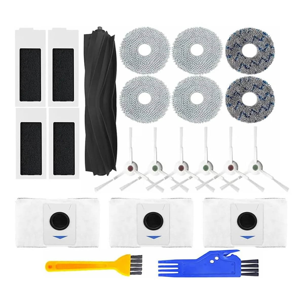 Piezas de Repuesto compatibles con Ecovacs Deebot T20 Omni/T20 Max/T20 Pro Robot aspiradoras, cepillo de rodillo principal