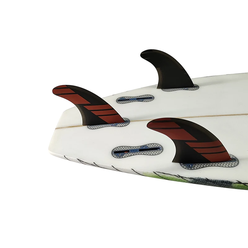 Sup Board UPSURF FCS 2 barbatanas tamanho M vermelho/azul/branco cor prancha de surf barbatana 3 peças por conjunto favo de mel fibra de vidro paddle prancha de surf