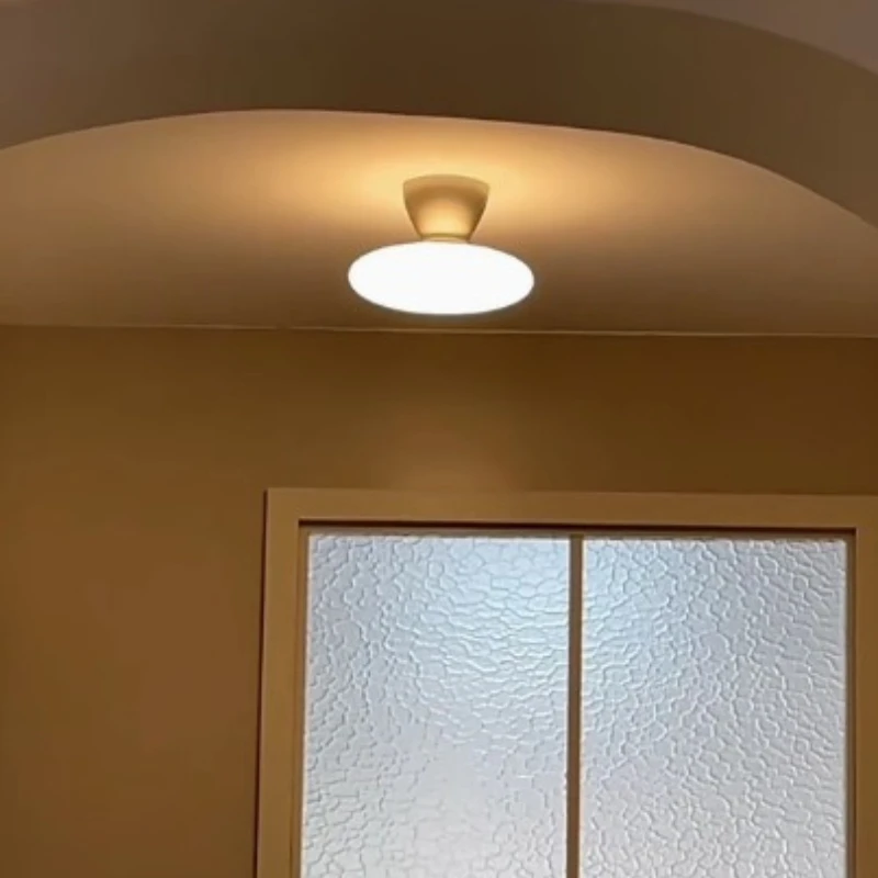 

Nordic limas entrance entrance ceiling lamp antique mushroom balcony corridor designer simple glass