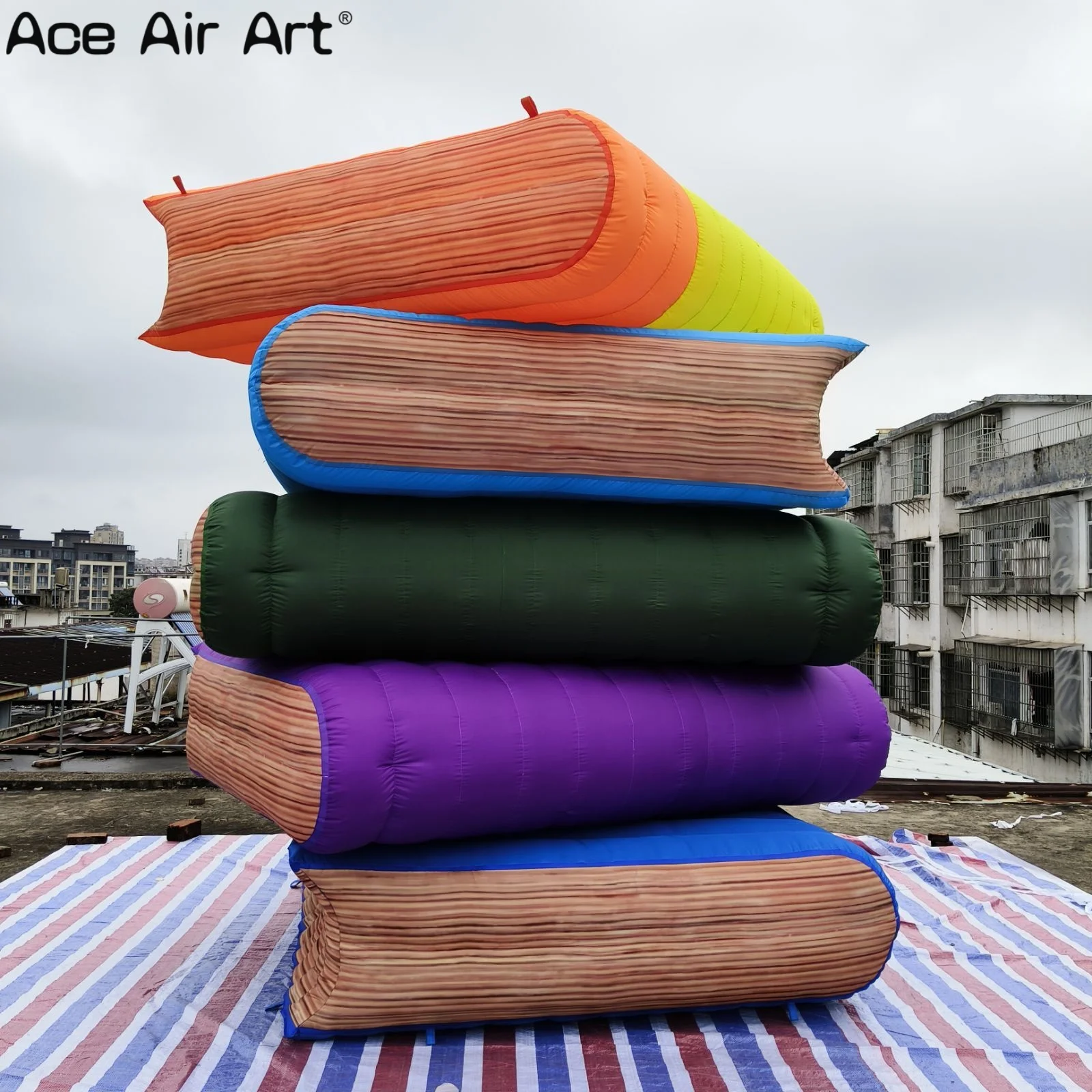 Aufblasbares Buchmodell für Messe/Werbung/Dekoration, riesige aufblasbare Bücher für pädagogische Kampagnete
