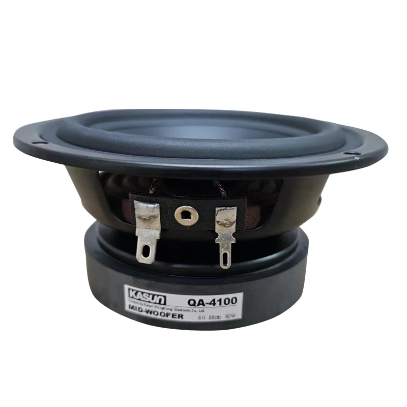 Imagem -03 - Kasun-original Home Audio Speaker Unit Faça Você Mesmo Hifi 3-way Mid-range Cone pp Preto 8ohm 80w fs 65hz od = 115 mm Qa4100 4