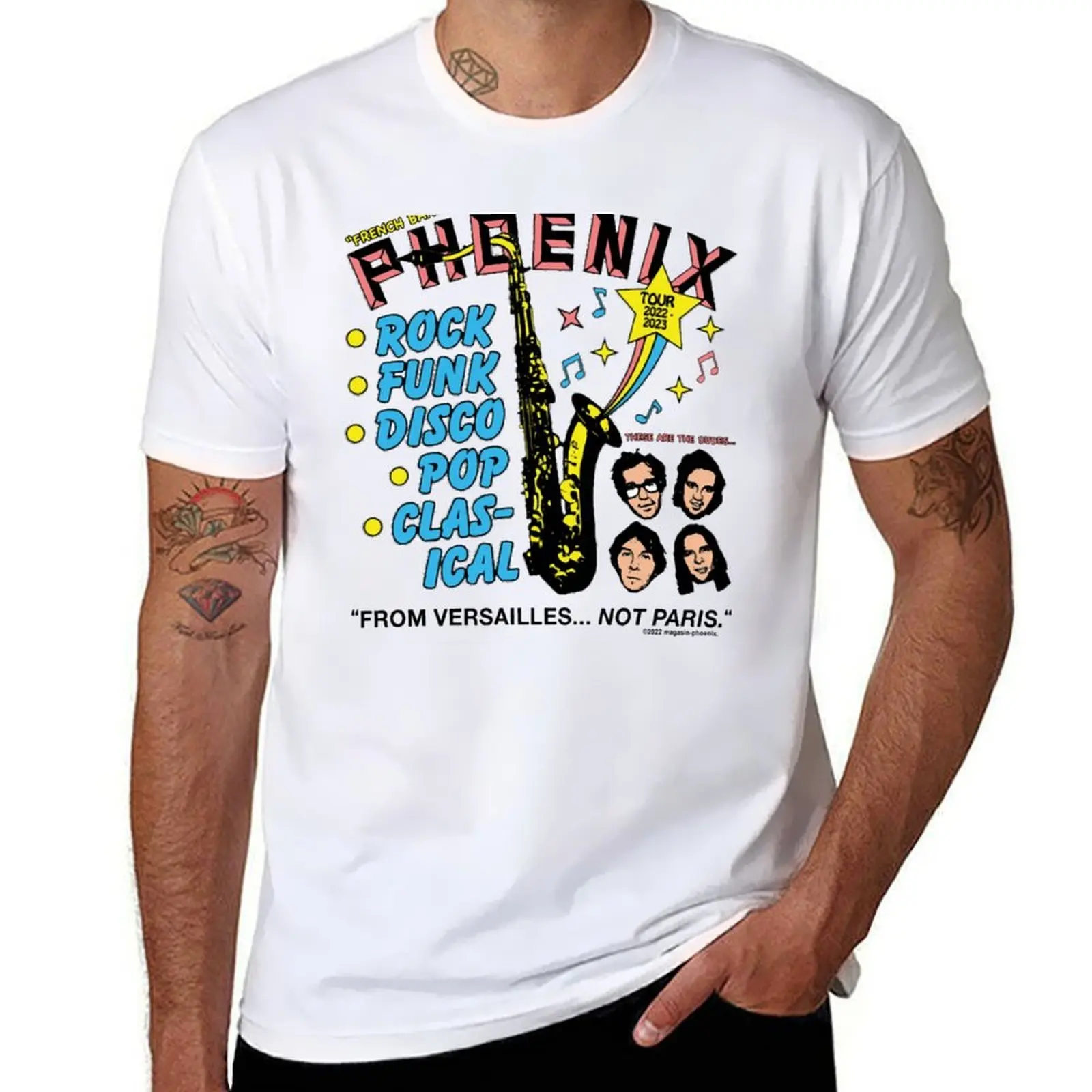 

Phoenix - French Band T-Shirt cotton t shirts man 100% man t shirt graphic T-Shirt