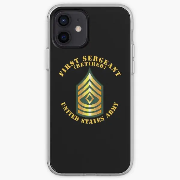 Army First Sergeant 1Sg Retired Ip  Phone Case Customizable for iPhone 6 6S 7 8 Plus X XS XR Max 11 12 13 14 Pro Max Mini Flower