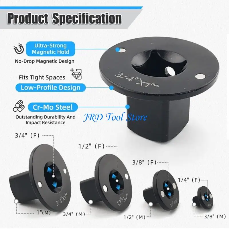 A2UD 4 Stück Universal-Schlagadapter, Ratschensystem, tragbar und effizient