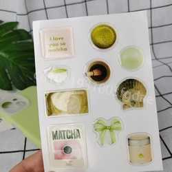 3D custom phone case dome epoxy sticker matcha resin ipad label popular decorative crystal gel logo jelly cute DlY glass shapes