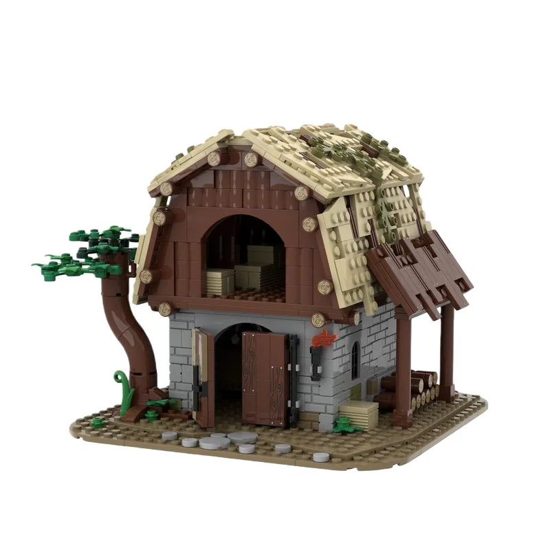 MOC architectonisch houten cabinebordmodel - kleine deeltjes bouwspeelgoedblokken 708 stuks - geschikt voor alle liefhebbers tot a