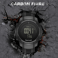 North EDGE carbon fiber digital watches sports waterproof multifunctional compass military enthusiast watch for men VERTICO+box