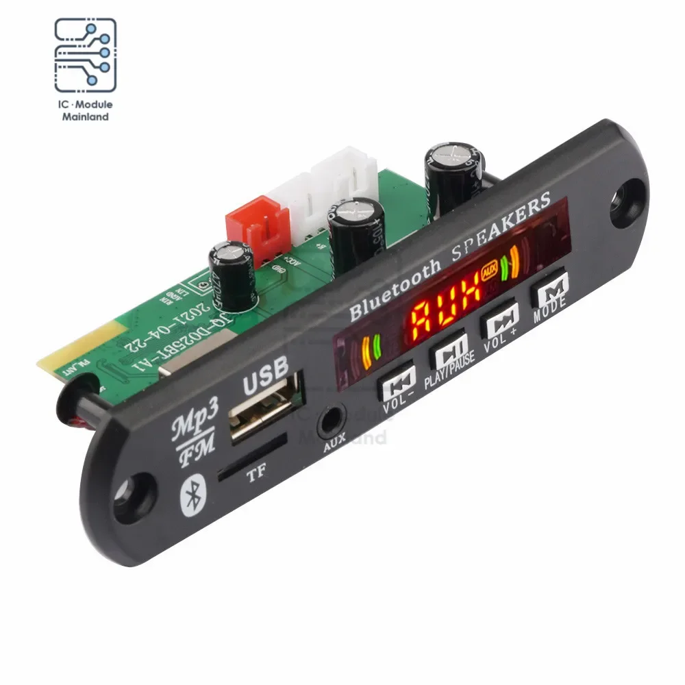 2*3 W/40W Bluetooth 5,0 MP3 WMA WAV Decoder Board Verstärker DC 12V Drahtlose Musik audio Modul USB TF FM Radio Für Auto