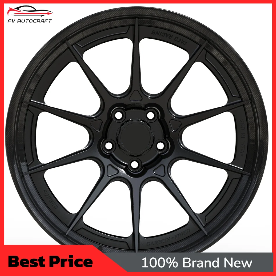 【2026】BORSU Black Forged Aluminum Alloy 1-piece 16 18 20 21 22 24 26 Inch Wheels 5x114.3 5x120.65 Car Wheels For Benz Audi BMW