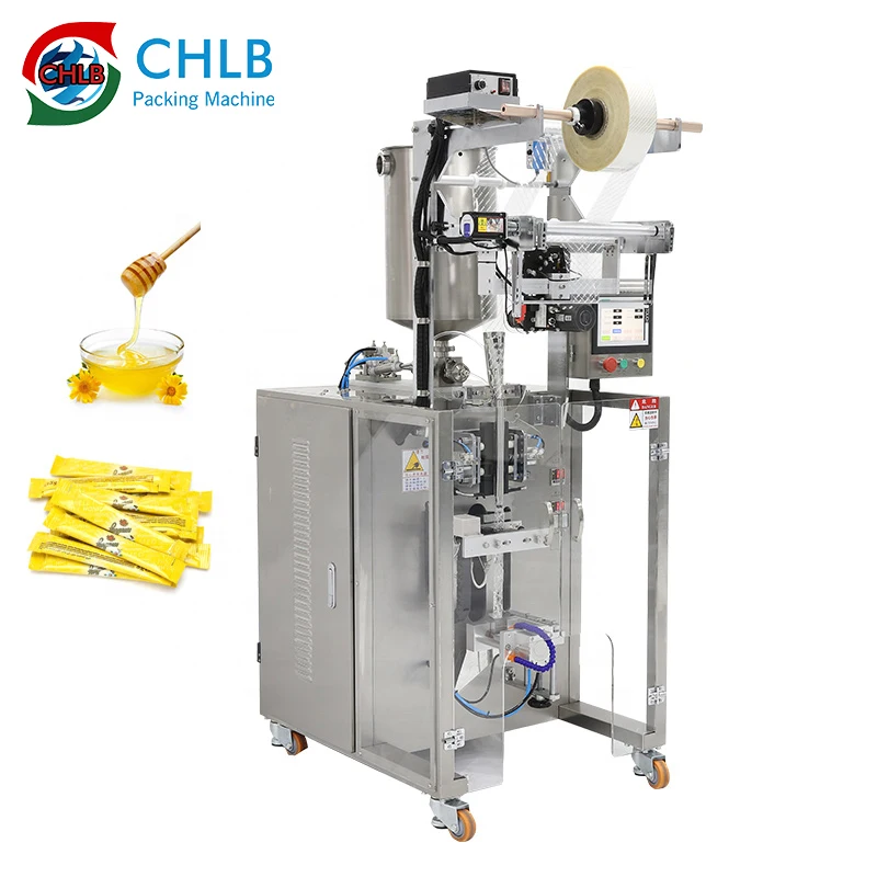 Dairy milk packing machine Square corner packing milk Honey Liquid small  milk packing machine