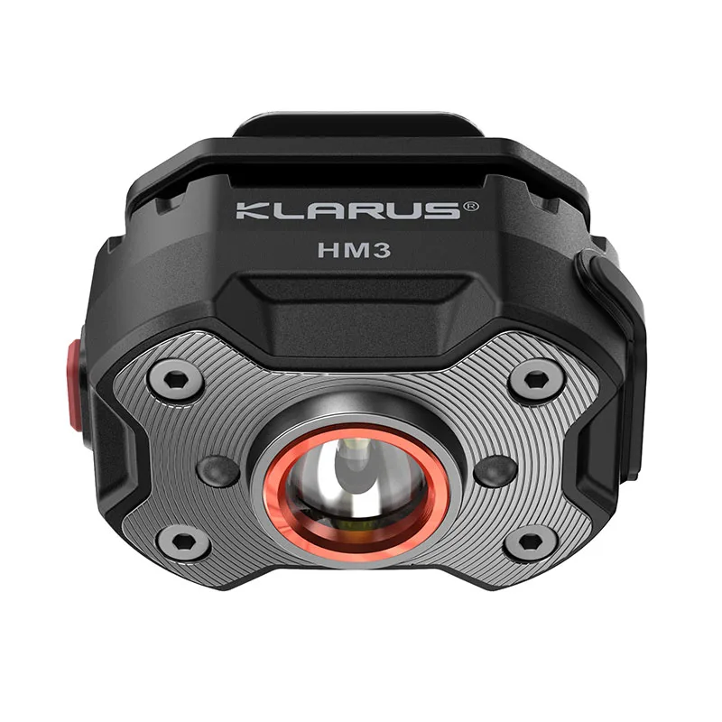 Klarus HM3 Super Lightweight Multifunction Headlamp, 670 Lumens White-light with Red Signal light, USB Rechargeable, for Camping