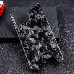 Genuine Carbon Fiber Slim Case for iPhone 13 12 Pro Max Mini Ultra-thin Irregular Forged Togh Armor Cover