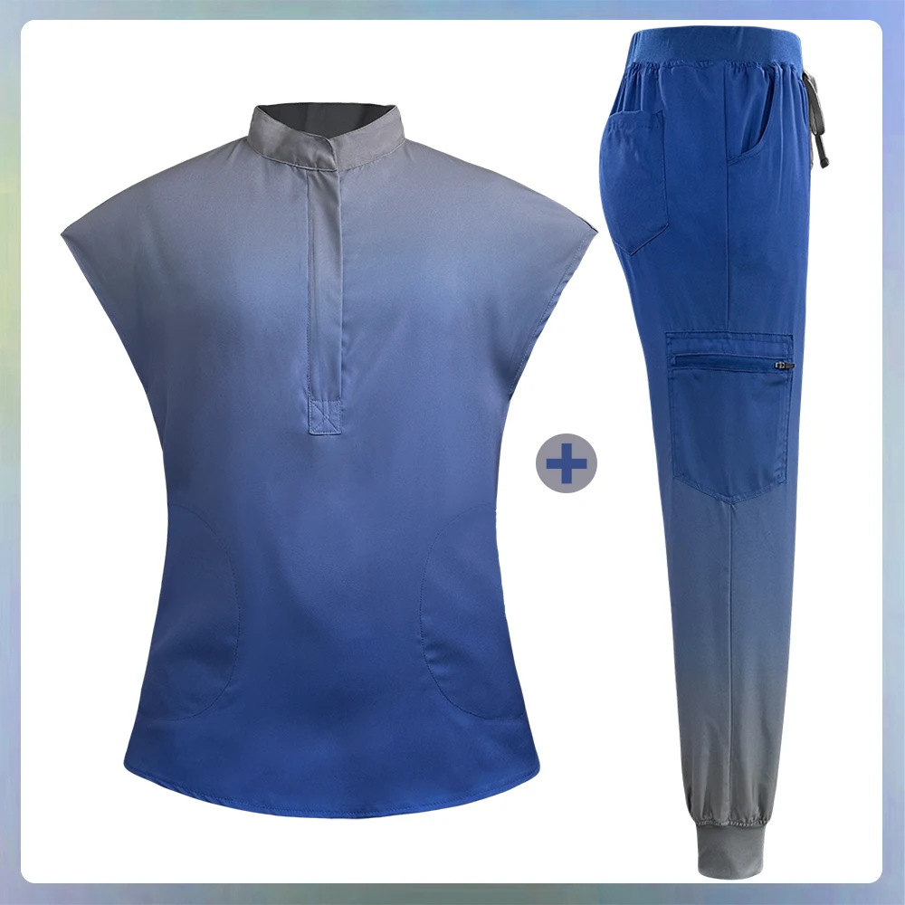 Viser de jogging à fermeture éclair avec poche, uniformes médicaux, uniforme d'infirmière, vêtements de travail pour salon de beauté, proporSweet Spa, ScrdecentrSet, commande, nouveau