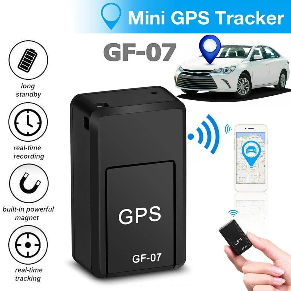 Mini GF-07 GPS SIM Message Positioner Real Time Tracking Anti-Theft Anti-lost Car Tracker Key Pet Locator Strong Magnetic Mount