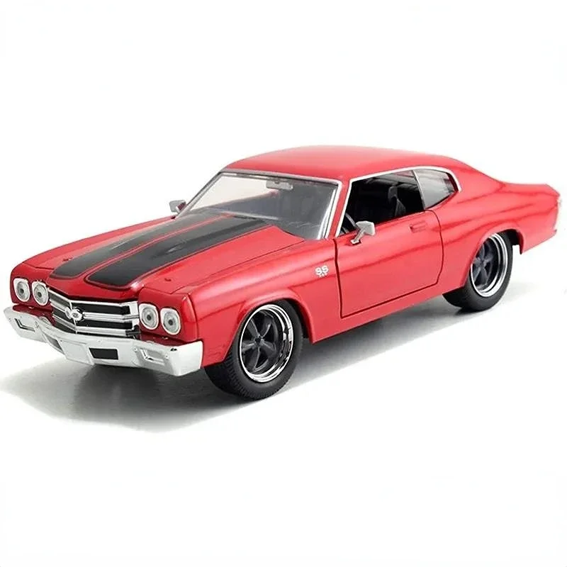 1:24 Fast & Furious Dom 1970 Chevrolet Chevelle SS High Simulation Diecast Car Metal Alloy Model Car Gift Collection J119