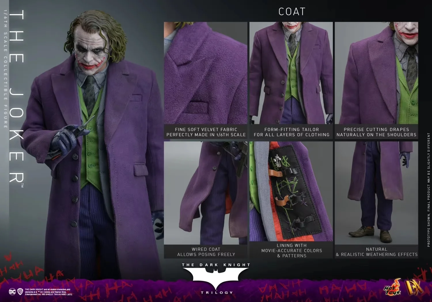 Hottoys Ht Dx32 Dx33 1/6 Glue Hair The Joker Action Figure Detective Comics Dark Black Villain Delicate Toys Gifts 12