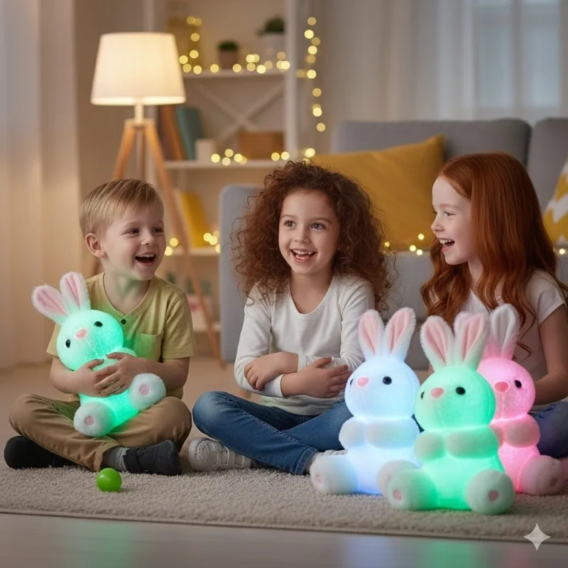 

Soft Glow Bunny Plush Toy Cute and Adorable Stuffed Rabbit Perfect Gift for Children and Bunny Enthusiasts Easter Glow Feature