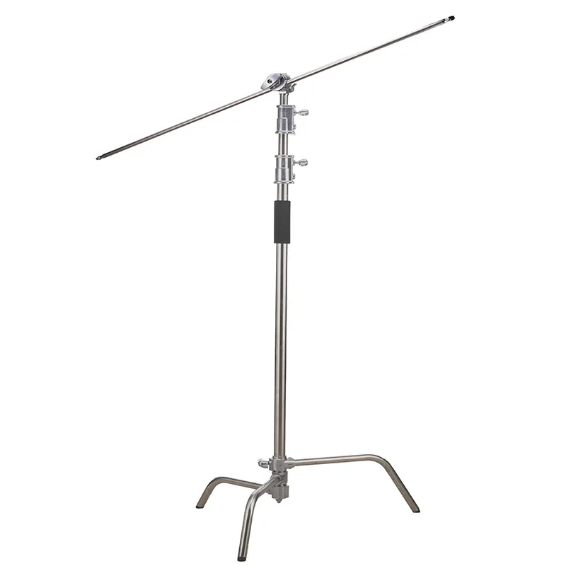 Stainless Steel  Heavy  stand photography light stand professional multi-function c-stand with Extension Arm Grip Head