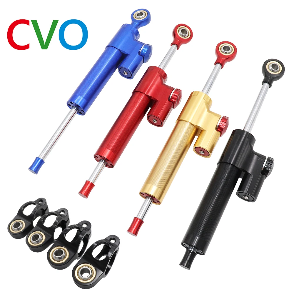 CVO Universal 260MM Motorcycle Steering Damper Stabilizer 4 Colors Optional Aluminum Alloy Shock Absorber Direction Accessories