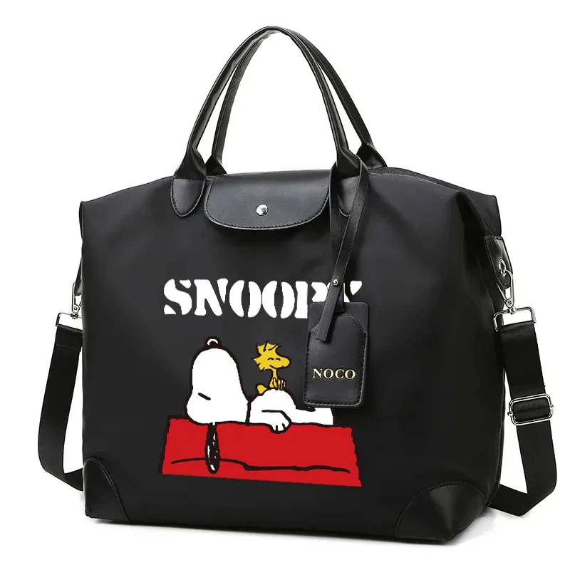 Snoopys Travel Bags for Women High Quality New Anime Large Handbag Fashion Ladies Shoulder Gym Yoga Sports Bag Birthday Gifts