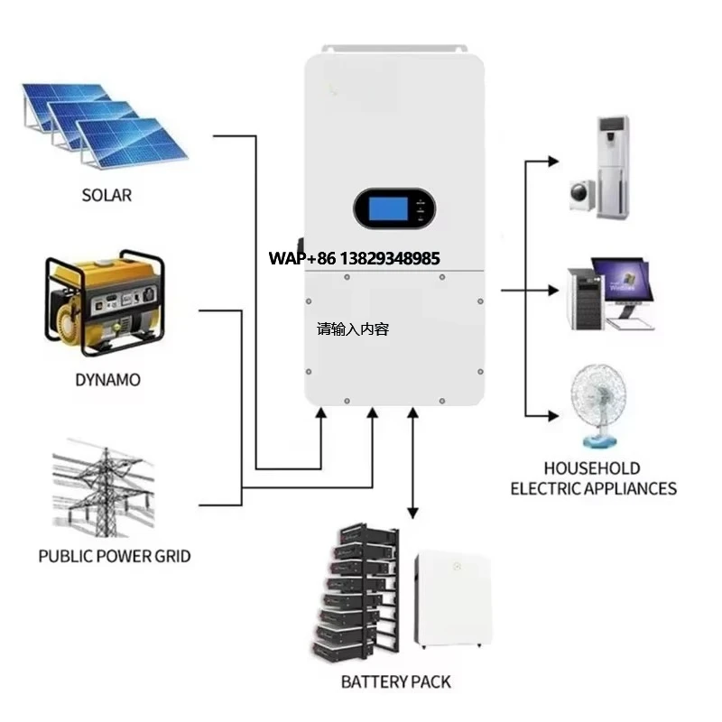 10Kw Grid Solar Hybrid Inverter 10000TL-HU 3 MPPT Charger Controller Single Phase Output Power IP65