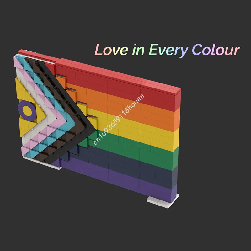 

438pcs MOC Creator Expert Love Every Colour Model Building Blocks Architecture Toys Christmas Gifts Idea Education Brick