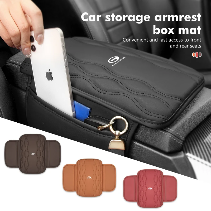 Car Armrest Cushion Central Storage Box Protective Cover For GAC MOTOR GS3 GS4 GS5 GS8 GA4 GA6 GA8 GE3 2016-2020 Aion S