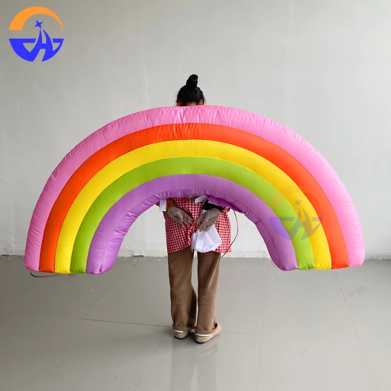 

Надувной Радужный рюкзак, костюм, интерактивный реквизит для карнавальных парадов, выступлений в парке развлечений, активного отдыха