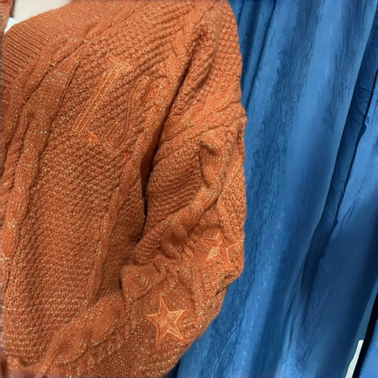 Cardigan arancione allentato da donna autunno inverno caldo Natale Cardigan oversize lavorato a maglia stile Showgirl maglioni femminili