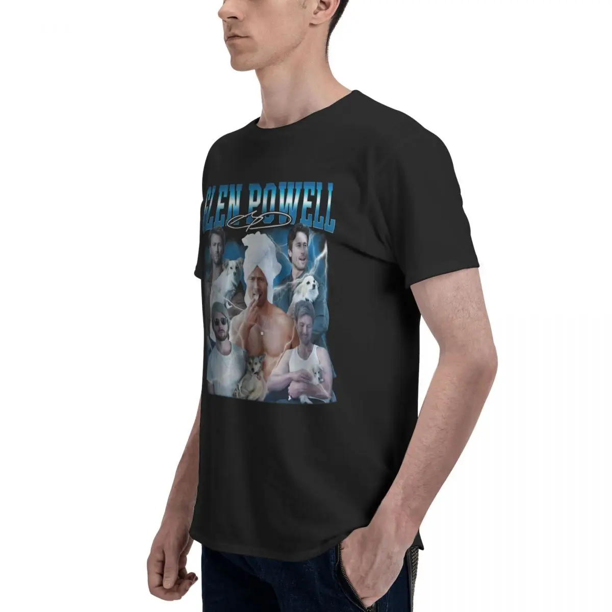 Glen Powell Twisters Vintage T Shirt O-neck Unique T Shirts For Men Women Graphic Y2K Clothing