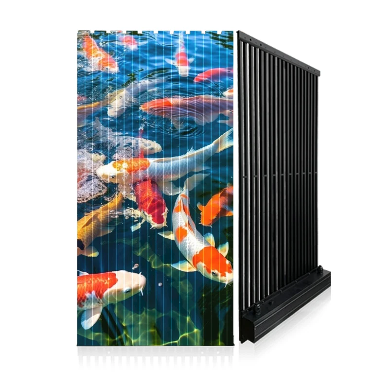 

Advertising Outdoor Waterproof Programmable Led Curtain Display RGB Transparent Pixel Point Lights Led Grid Screen