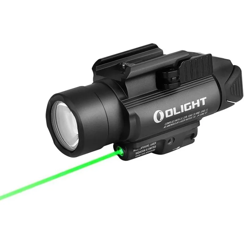 

OLIGHT Baldr Pro 1350 Lumens Tactical Weaponlight with Green Light and White LED, 260 Meters Beam Distance Compatible